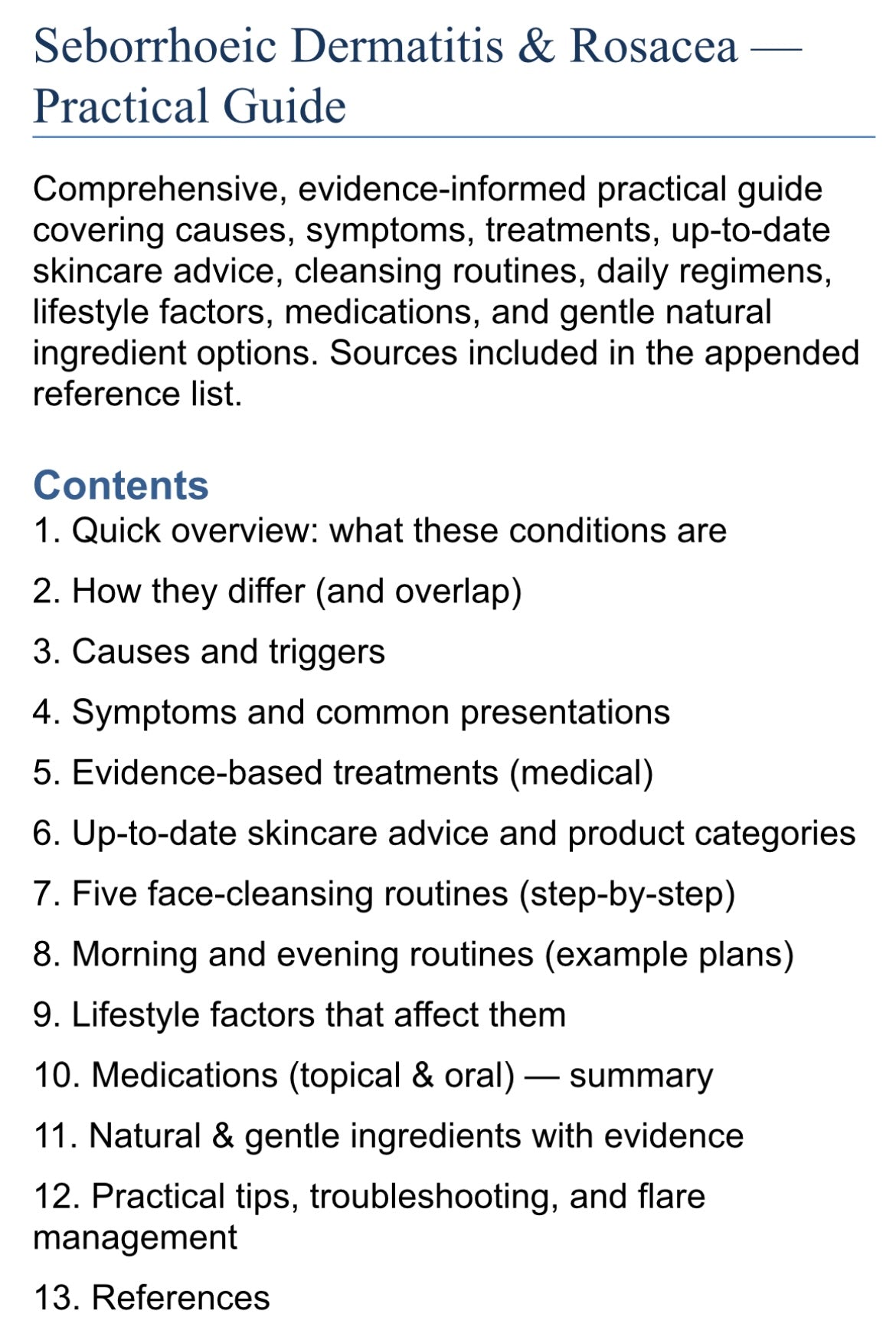 Deroskin Seborrheic Dermatitis & Rosacea Skincare Ebook